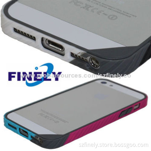 Ultra-thin Bumper Cases for iPhone 5/5S, Double Injection, Very Lightweight and Simple